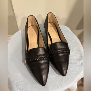 Cole Haan Women's Black Braided Loafers